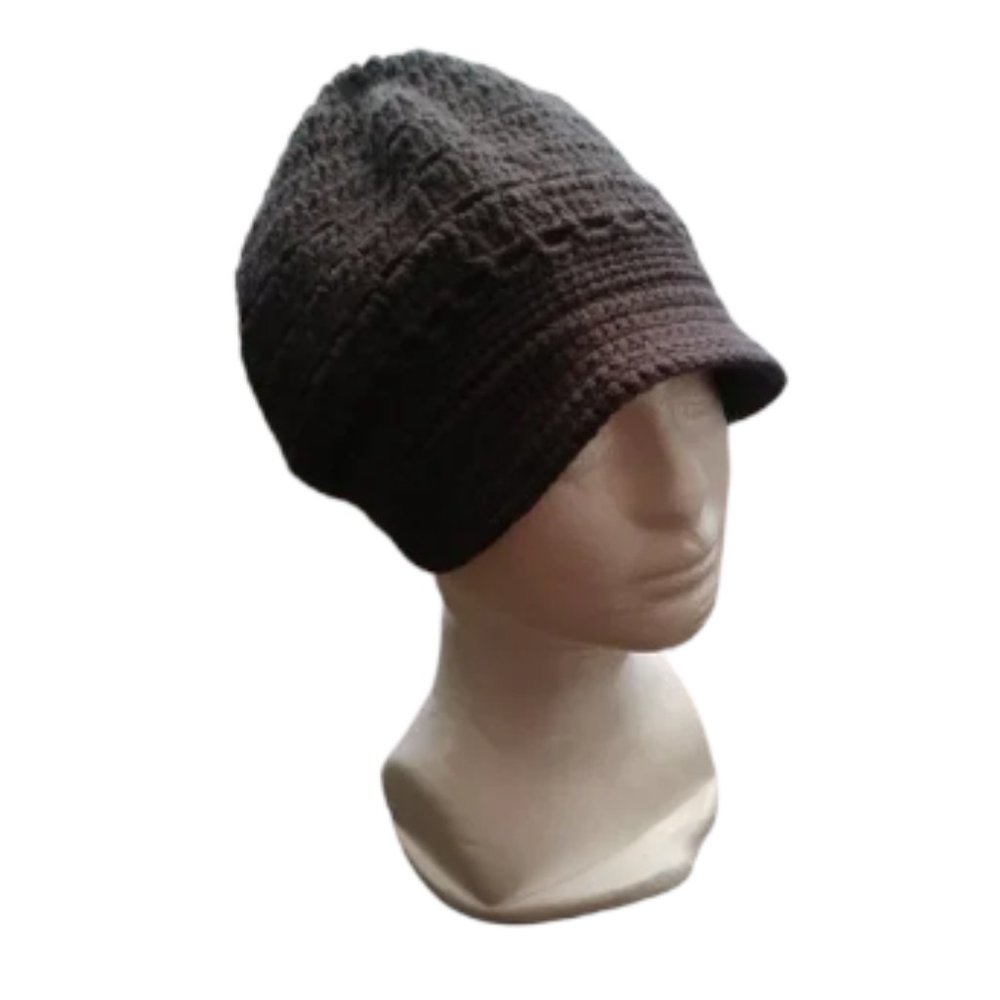 Handmade worsted caps Color Gray